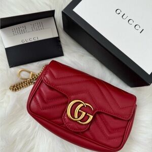 Authentic Gucci super mini GG Marmont